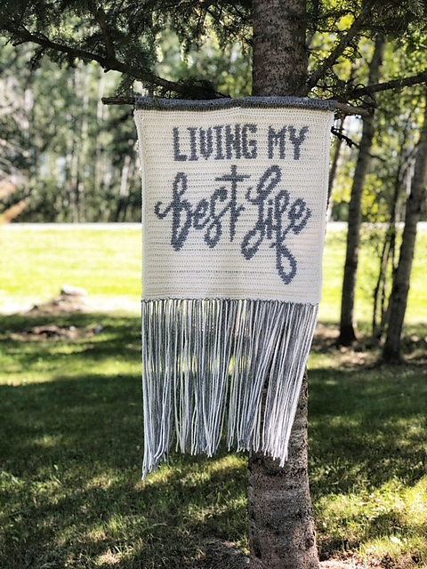 Living My Best Life Wall Hanging