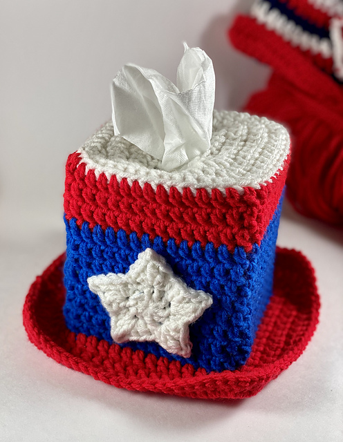 4th of July Tissue Box Cover