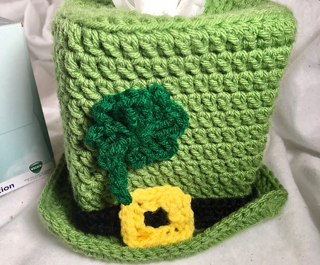 Leprechaun Hat Tissue Box Cover
