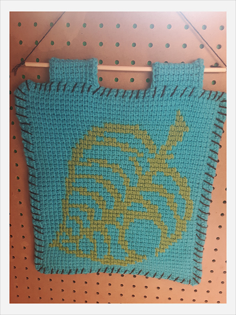 Animal Crossing Wall Hanging in Tunisian Crochet