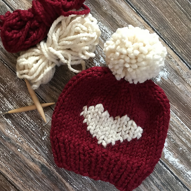 Sweet Heart Valentine Beanie