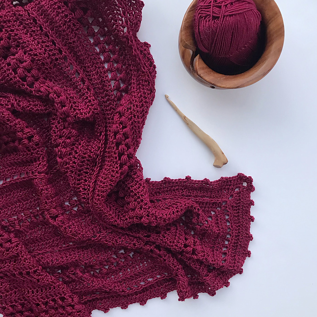Paired Paths Shawl