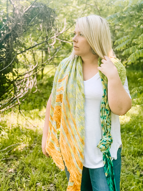 Faded April Showers Wrap