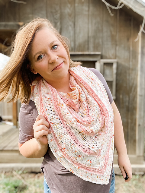 Darling Dahlia Shawl