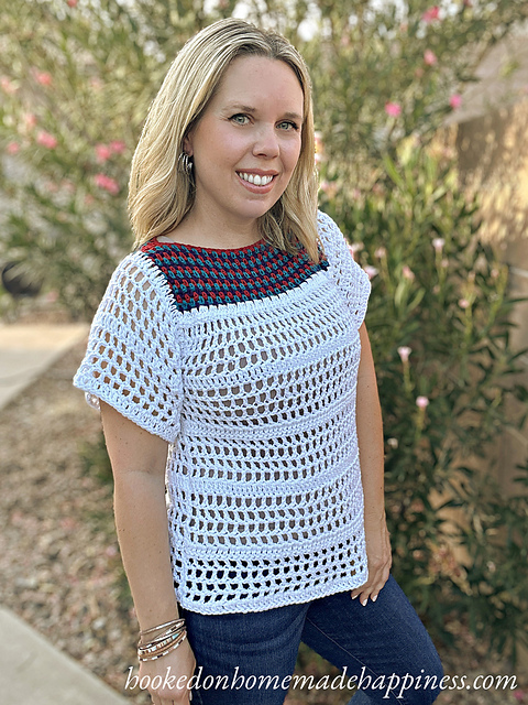 Simple Eyelet Blouse