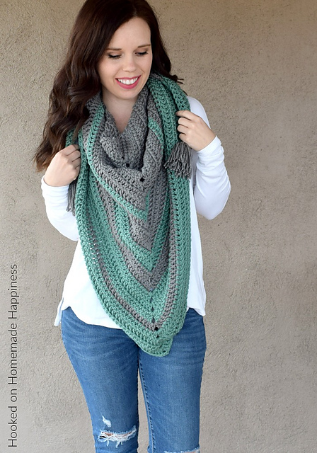 Easy All DC Triangle Scarf