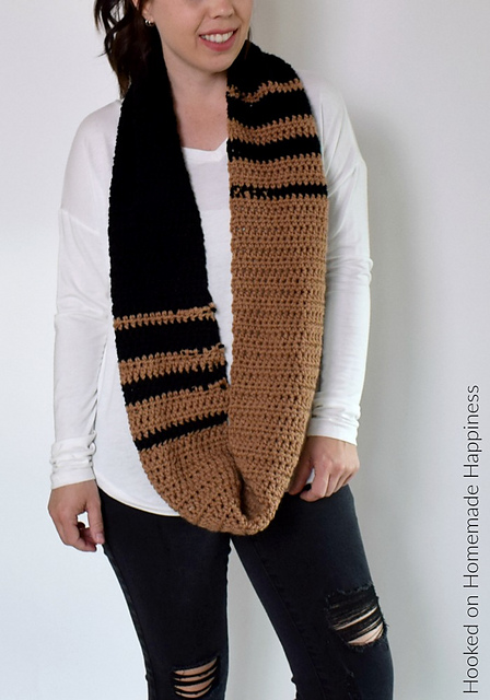 Two Tone Infinity Scarf