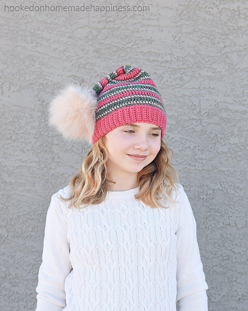 Easy Striped Elf Beanie