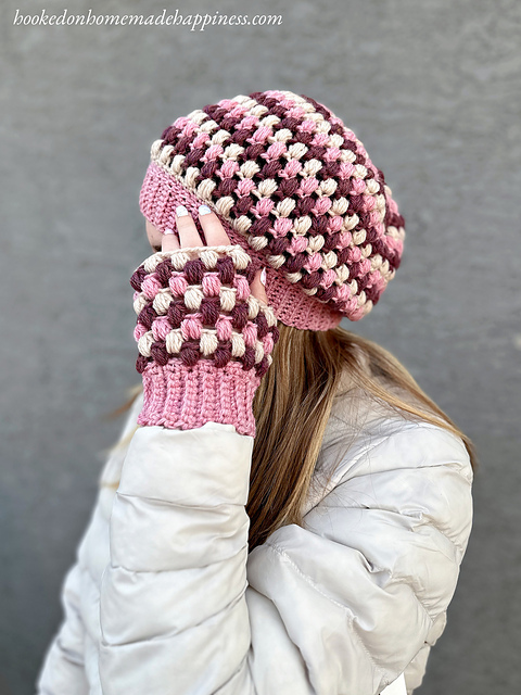 Puff Stitch Beanie & Gloves
