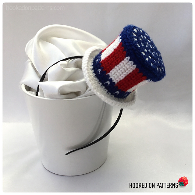 American Flag Hat Fascinator