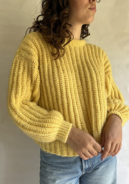 [ジェンイェ] コールニット - イエロー ジェンイェ] コールニット - イエロー