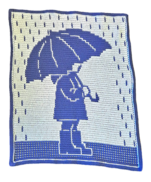 Dancing in the Rain - Overlay Mosaic Baby Blanket