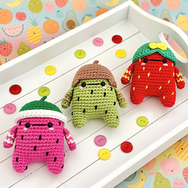 Fruity Pocket Pals - Watermelon Strawberry Kiwi