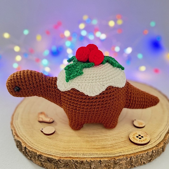 Puddingsaurus - Christmas Pudding Dinosaur