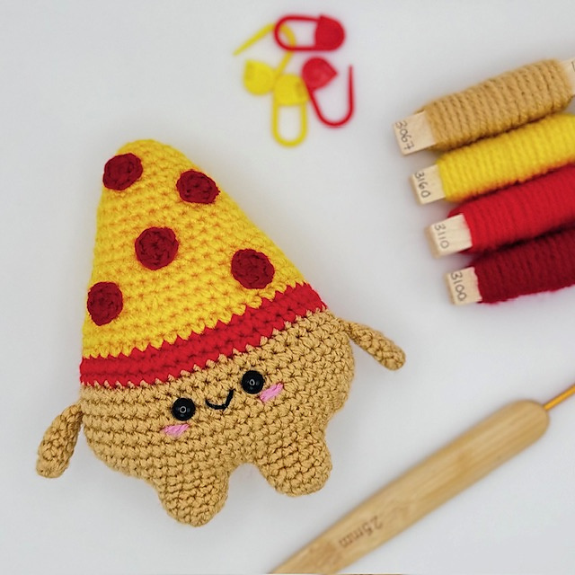 Patrick Pizza - Amigurumi Fast Food