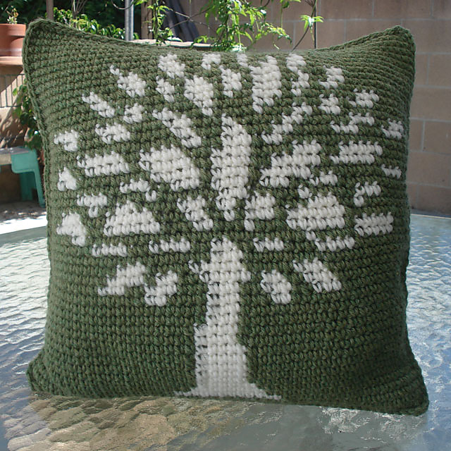 The Knitting Tree Pillow
