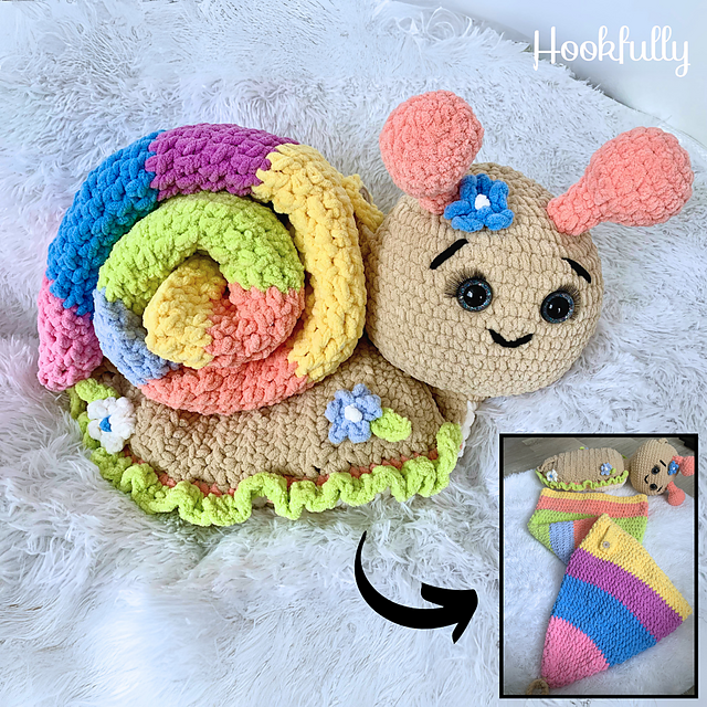 Ravelry: Snail Sleeping Bag Surprise pattern by Rose Hudd