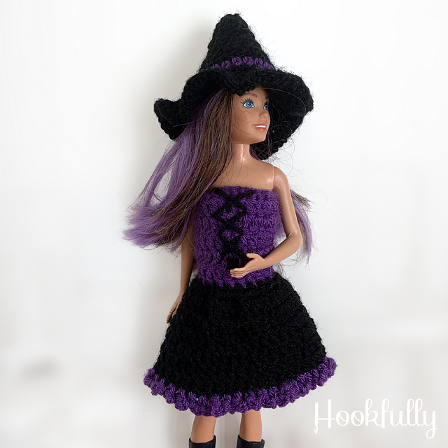 Dolls Halloween Witch Costume