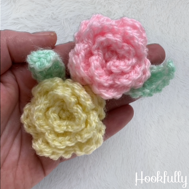 Simple rose appliqué