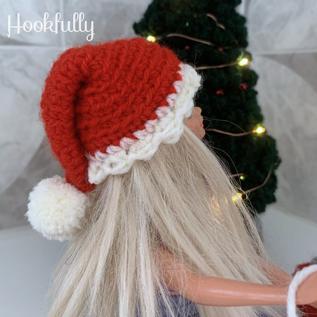 Santa hat for fashion dolls