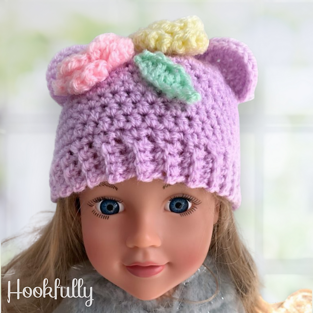 Cutie bear doll hat