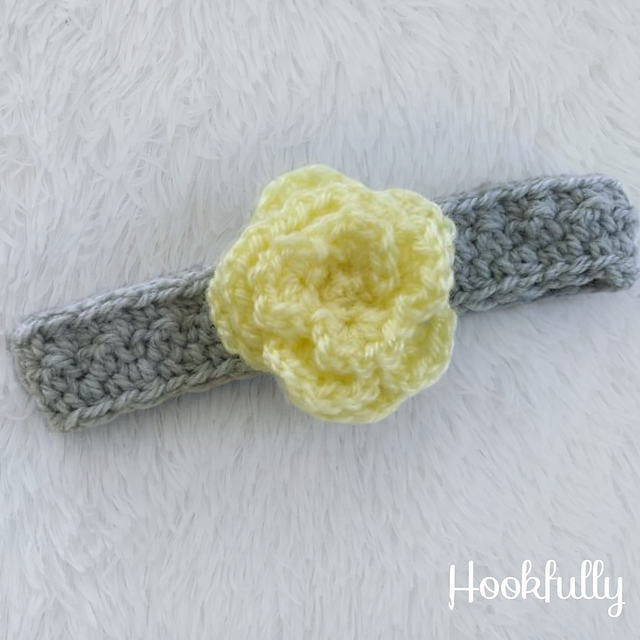 Lemon Rose Headband