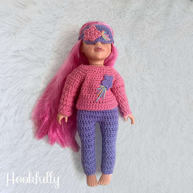 Shooting star doll pyjamas