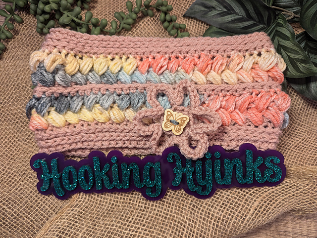 Braided Blossom Ear Warmer