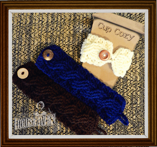 Cabled Coffee Sleeve