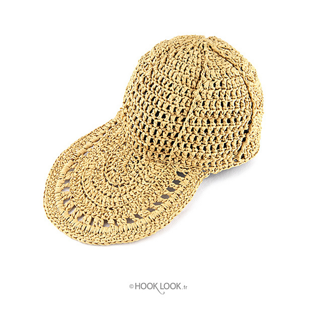 Casquette raphia