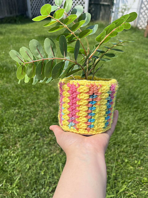 Rainbow Pot Cover