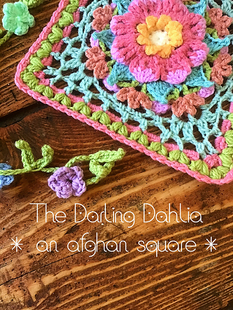 The Darling Dahlia Square