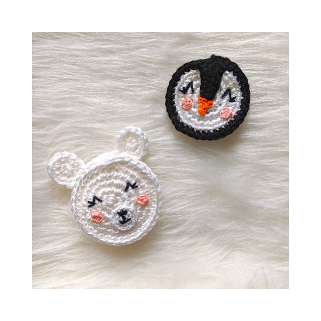 Arctic Animals Hair Clips