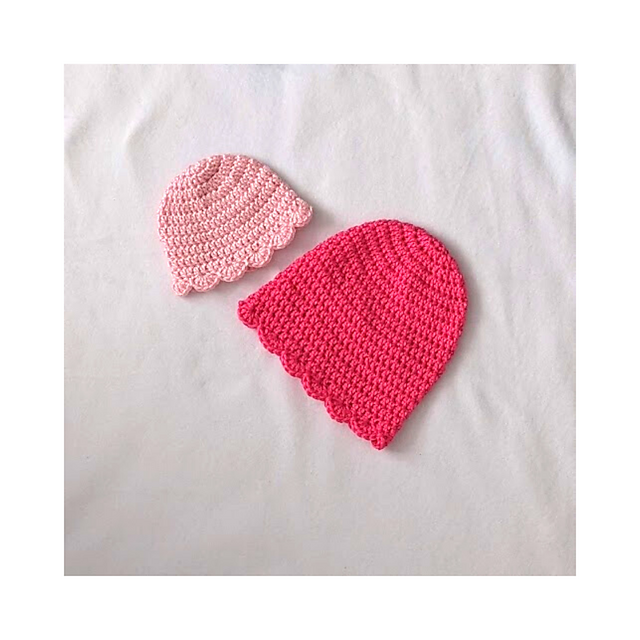 Sibling Hats: Ruffle Edge