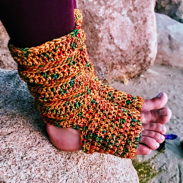 Pumpkin Spice Yoga Socks