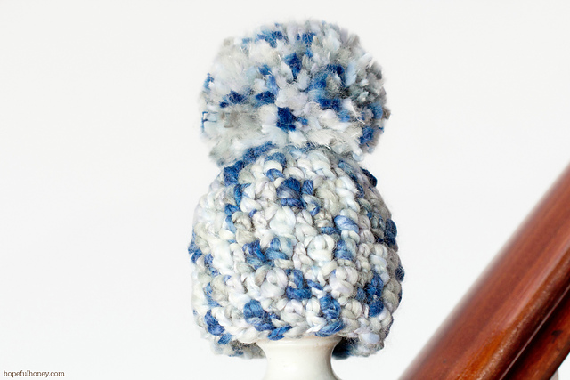 Cozy Newborn Pom-Pom Hat