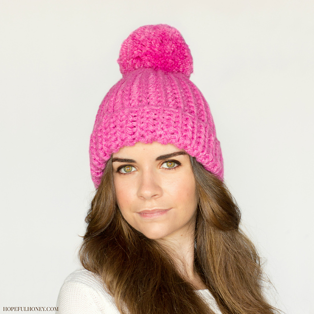 Bubblegum Pompom Hat