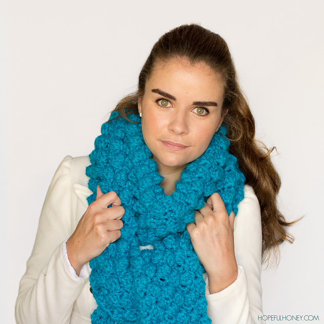 Chunky Popcorn Scarf