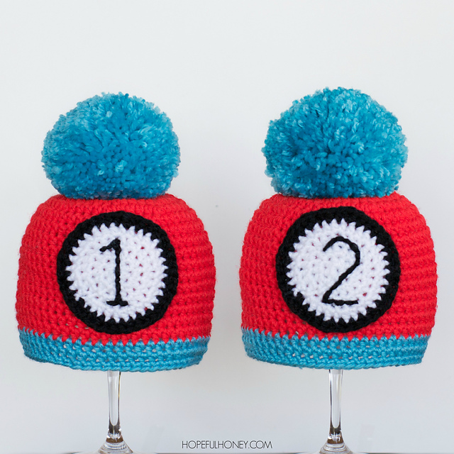 "Thing 1" and "Thing 2" Hats