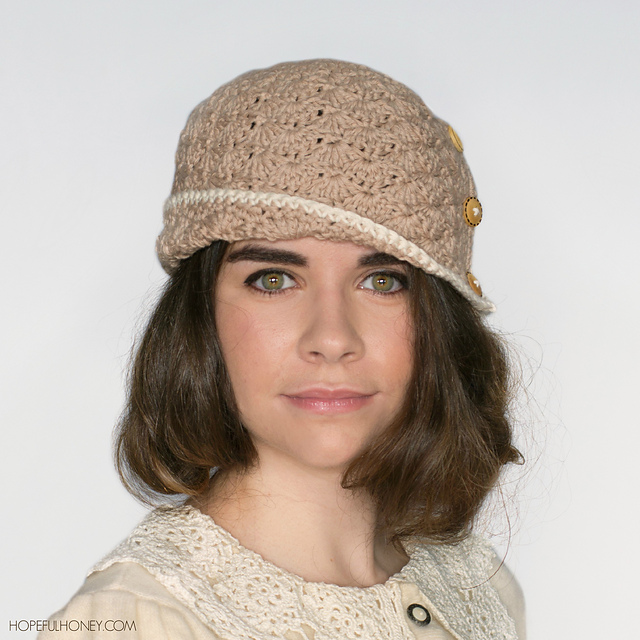 1920 Caramel Cloche Hat