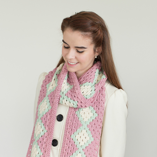 Cotton Candy Pompom Scarf