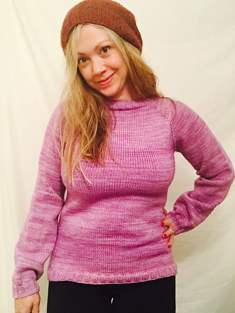Simple top-down sweater