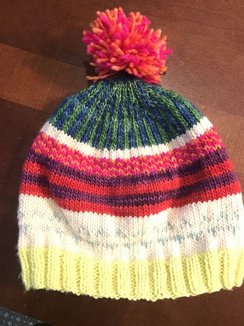 Crazy Colorwork slouchy hat