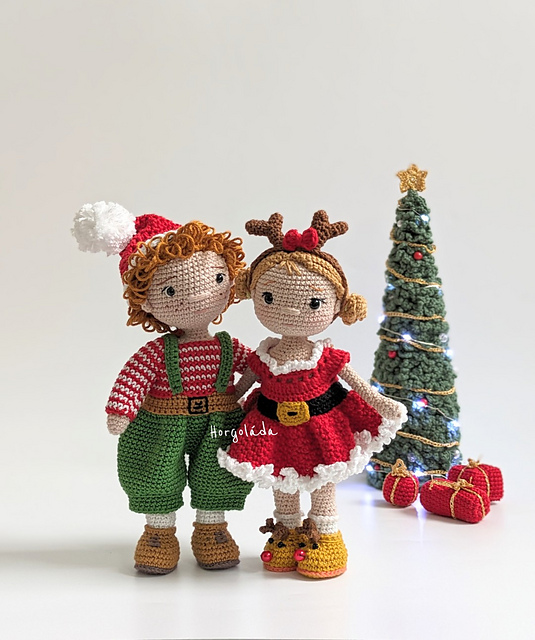 Christmas dolls