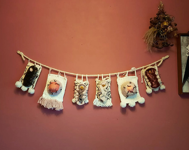 Mini Vulva Wallhanging