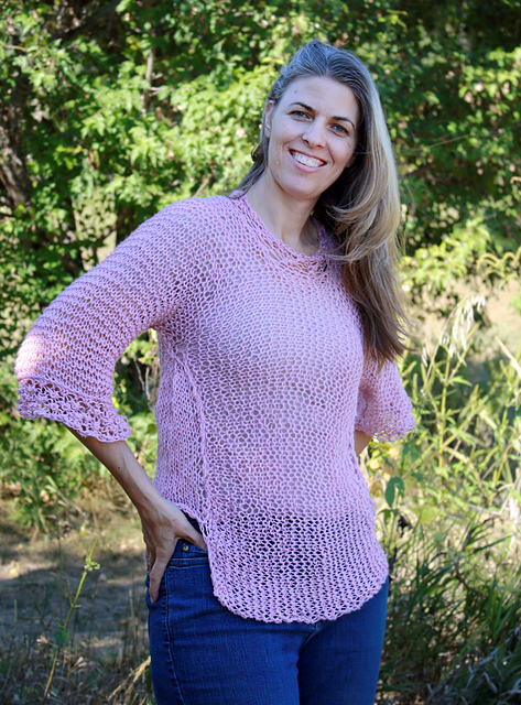 One Piece Garter stitch sweater