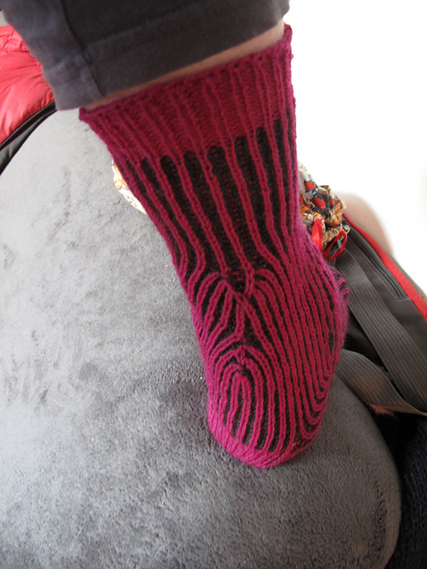 Ravelry: Brioche Test-sock pattern by Hreow Beth
