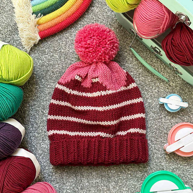 Stripe splash hat