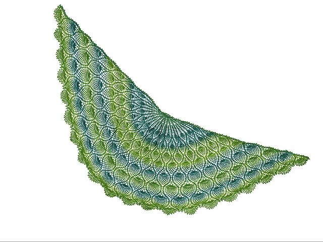 Lace Stola Evergreen