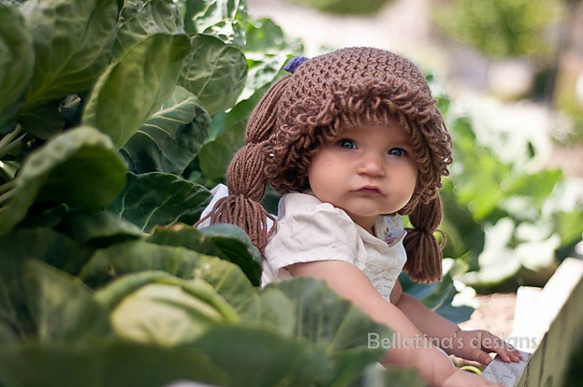 Cabbage Patch Wig Hat